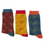 Men's Little Bike Sock Box | Bamboo | Set of 3