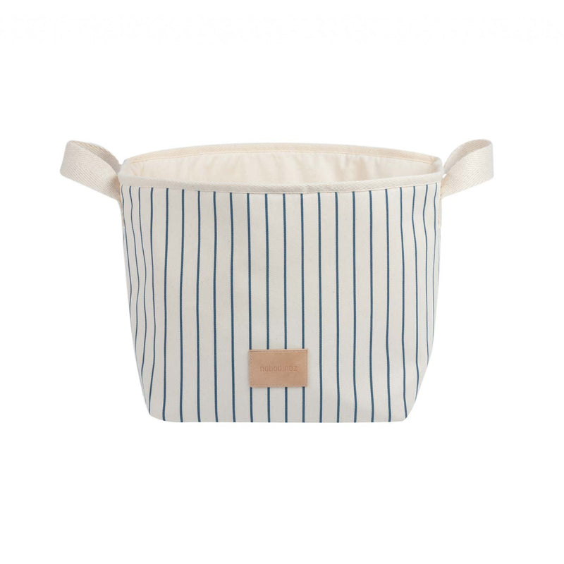 Django Toy Basket | Blue Stripes | 22x23x23cm