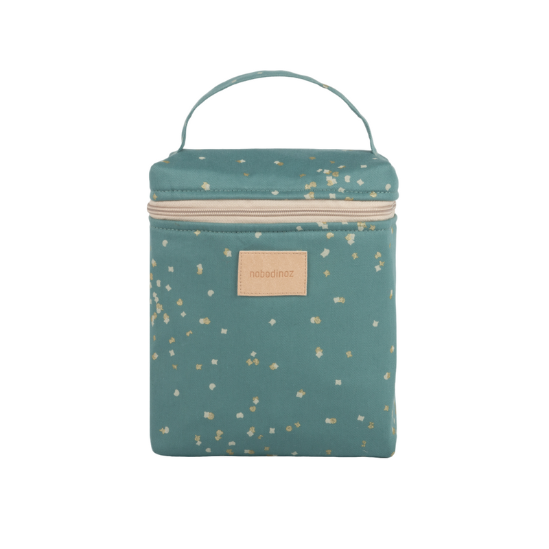 Hyde Park Insulated Lunch Bag | Magic Green with Gold Confetti