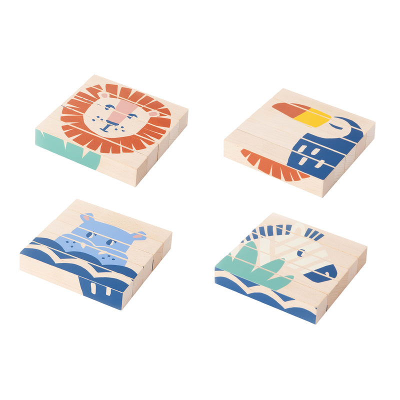 Wild Animals Wooden Block Set