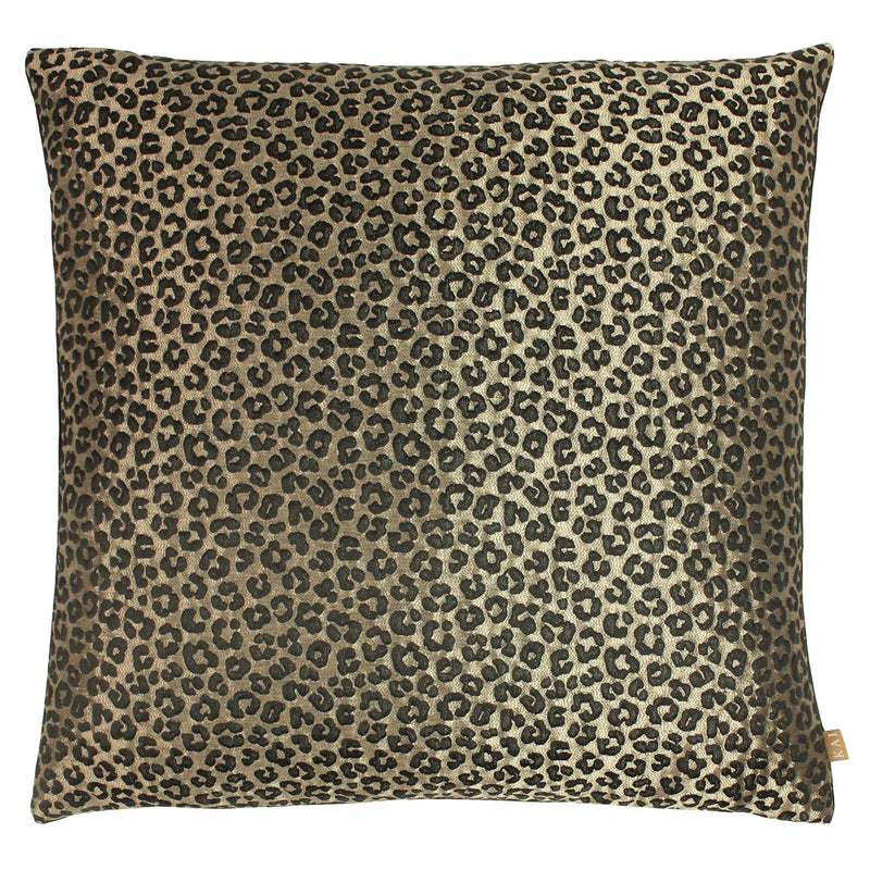 Leopard Jacquard Cushion | Bronze | 50x50cm