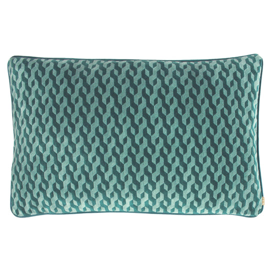 Rectangular Geometric Cushion | Teal | 40x60cm