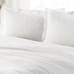 Waffle Duvet Cover Set | White