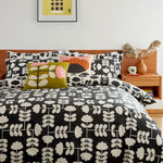 Cut Stem Duvet Cover & Pillowcase Set | Monochrome