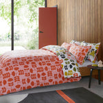 Cut Stem Duvet Cover & Pillowcase Set | Paprika