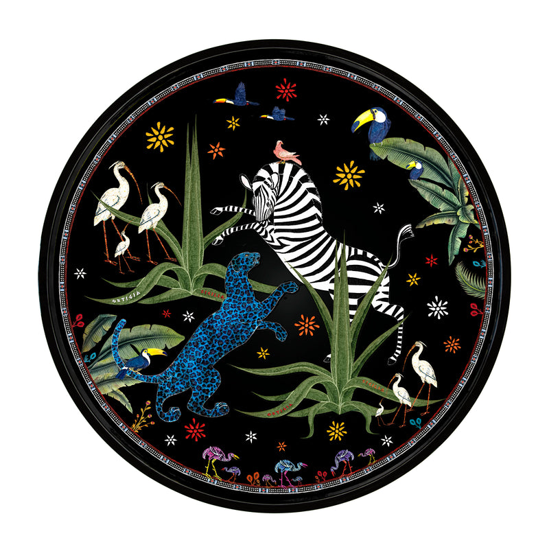 Round Jungle Serving Tray