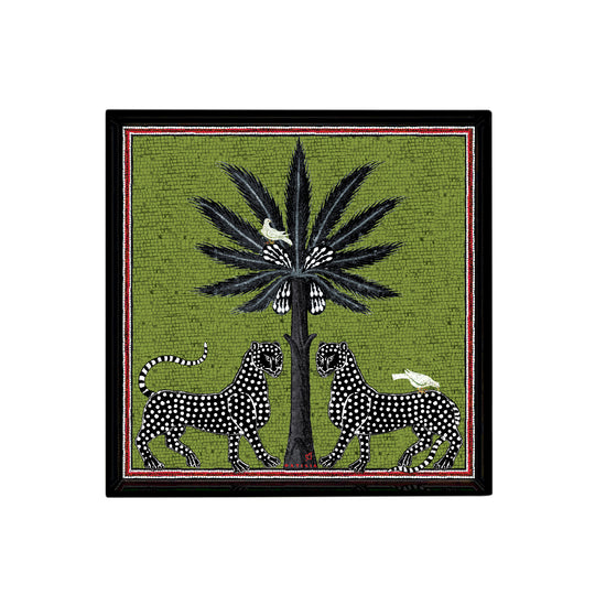 Square Serving Tray | Green | Medium