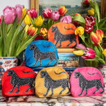 Velvet Borsettina Wash Bag | Orange