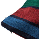 Embroidered Signature Stripe Cushion | Multi