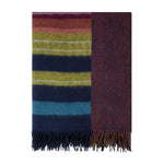 Faded Edge Reversible Lambswool Blanket | Multi