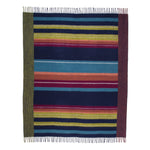 Faded Edge Reversible Lambswool Blanket | Multi