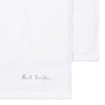 Signature Stripe Bath Towel | White