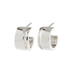 Tova Wide Hoop Earrings | Silver Plated