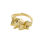 Willpower Recycled Sculptural Ring | Gold Plated