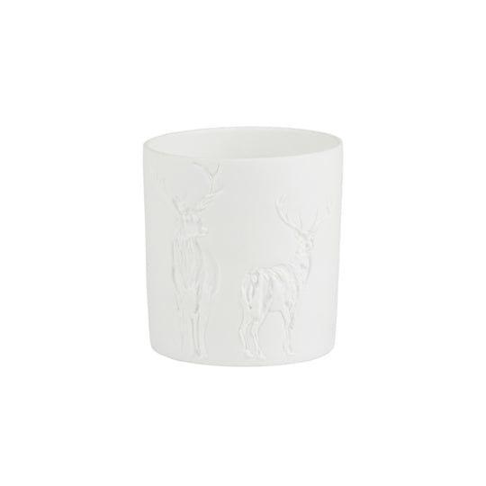Embossed Stag Tealight Holder | 7cm