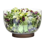 Salad Serving Bowl | Oak & Glass