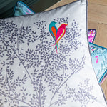 Love Birds Cushion | Grey | 50x50cm