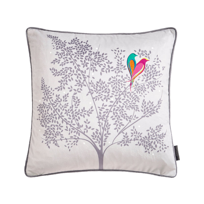 Love Birds Cushion | Grey | 50x50cm