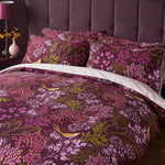 Songbird Duvet Cover & Pillowcase Set | Plum