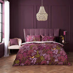 Songbird Duvet Cover & Pillowcase Set | Plum