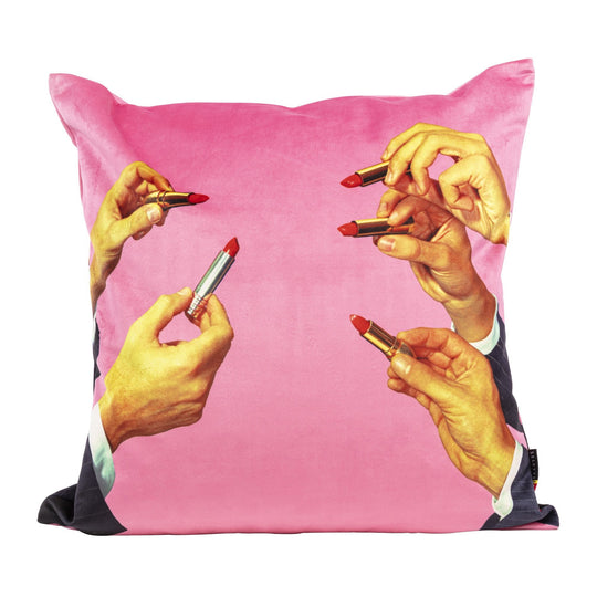 Cushion | Toiletpaper | Pink Lipstick