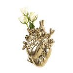 'Love in Bloom' Heart Vase | Gold