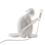 Sitting Monkey Lamp | White