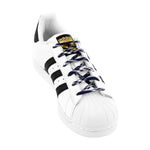 Genuine Navy Tartan Shoelaces