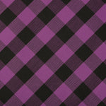 Genuine Purple & Black Tartan Shoelaces | 120cm