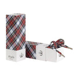 Genuine White & Red Tartan Shoelaces