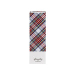 Genuine White & Red Tartan Shoelaces