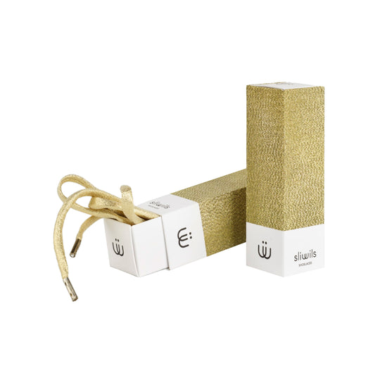 Manhattan Metallic Gold Shoelaces