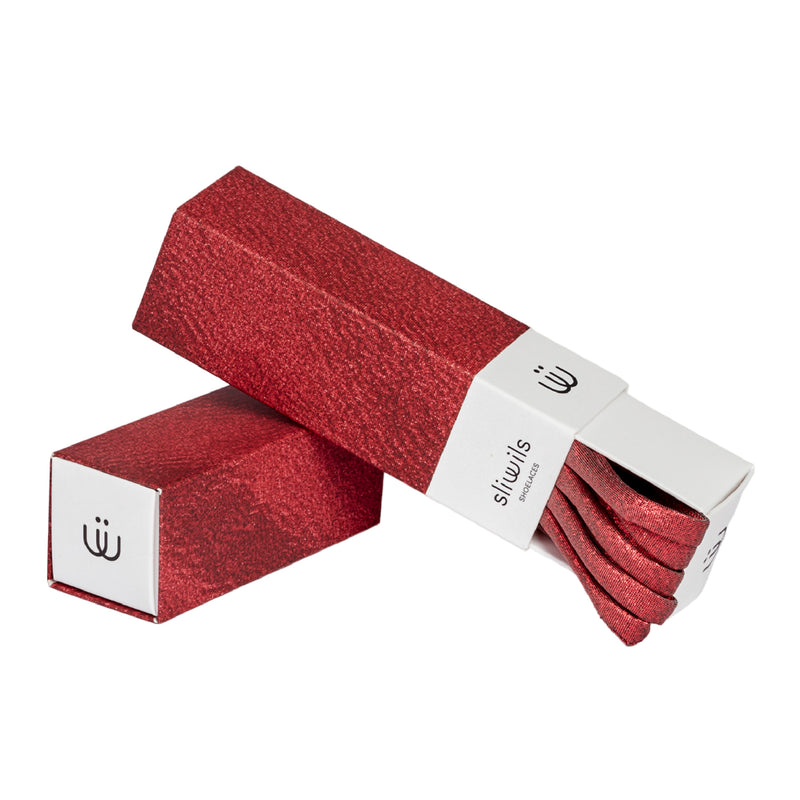 Manhattan Metallic Red Shoelaces | 120cm