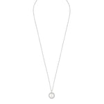 Celine Small Pendant Necklace | Silver/White | 40cm