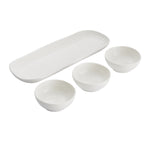 White Collection | Bowls & Tray Set | 3-Piece