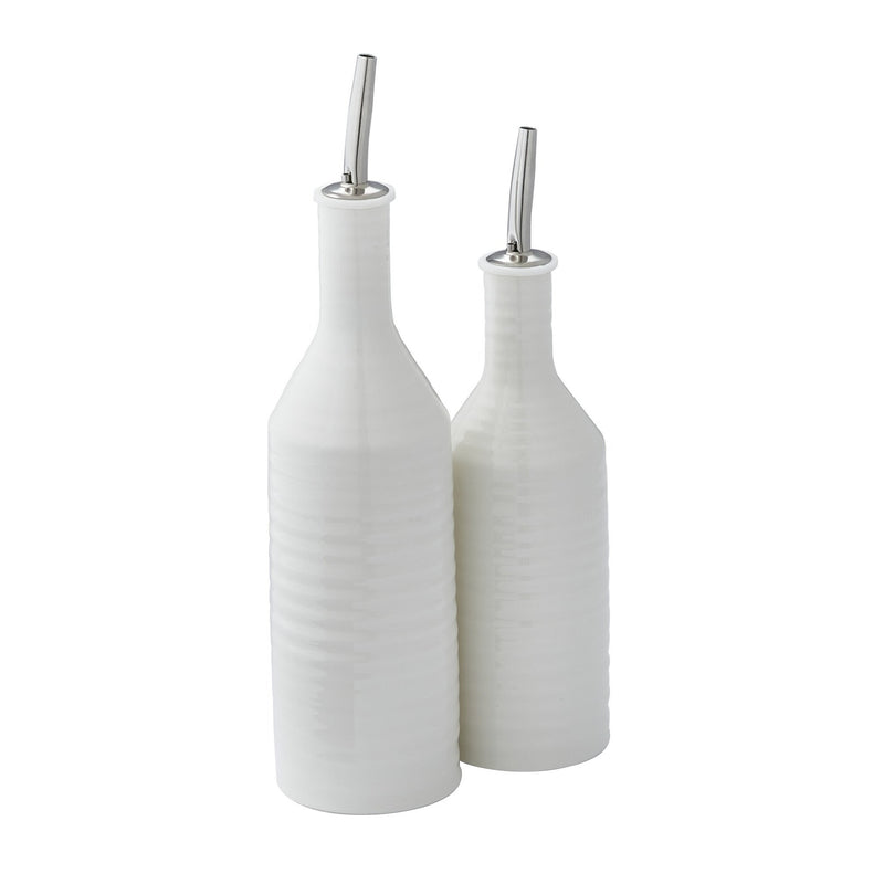 White Collection | Oil & Vinegar Drizzler Set | 2-Piece