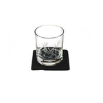 Glass Tumbler with Slate Coaster | Engraved Stag