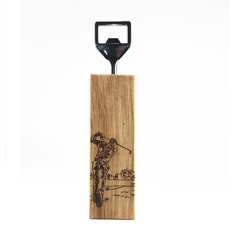 Golf Bottle Opener | Oak