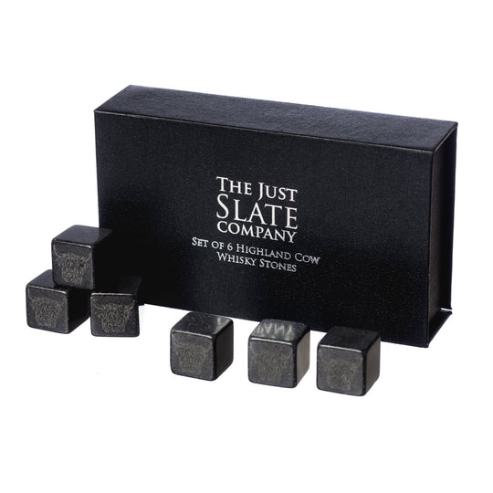 Highland Cow Engraved Whisky Stones | Set of 6