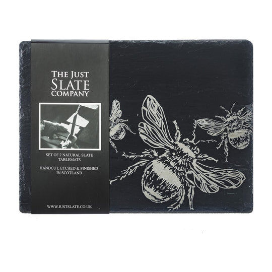 Rectangular Tablemats | Etched Bee | Set of 2