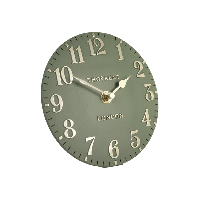 Arabic Mantel Clock | Lichen Green | 6''