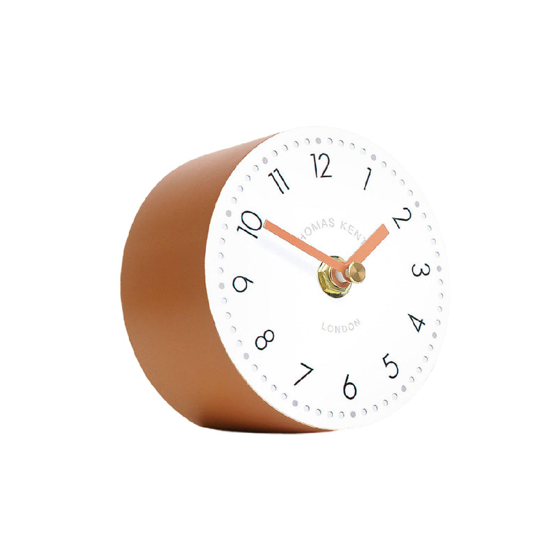 Tumbler Mantel Clock | Sienna Orange | 4''