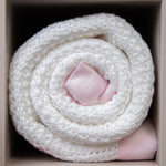 Cellular Baby Blanket | Pink Trim